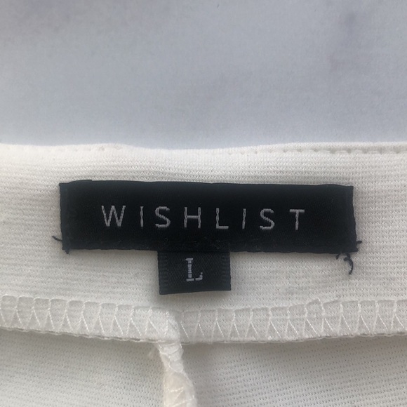 Wishlist White Envelope Wrap Skort Shorts Size Large - Picture 3 of 10